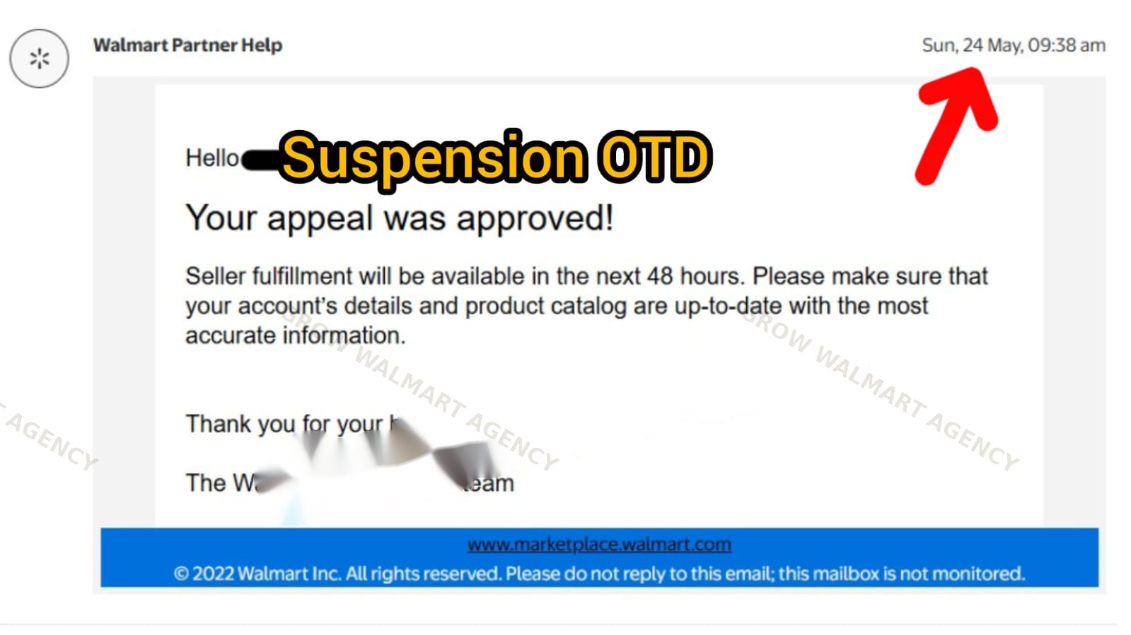 OTD Suspension → Reinstated